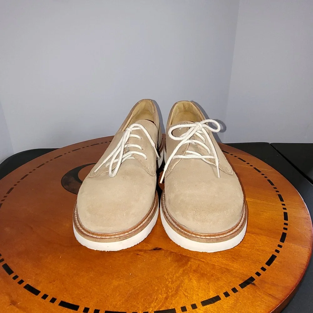Samuel Hubbard Hubbard Free Tan Suede Derby Shoes Vibram Sole Mens M1100-004